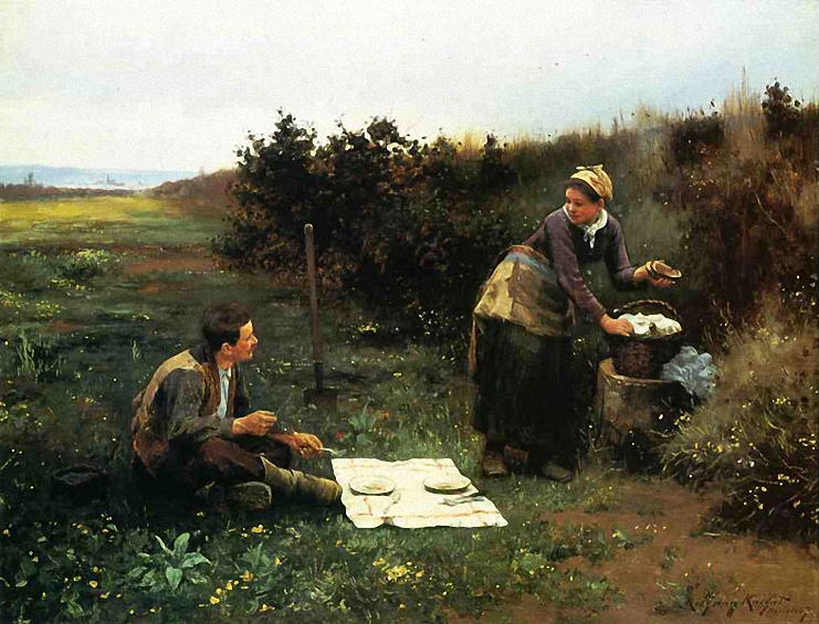 The Honeymoon Breakfast, 1887 by Daniel Ridgway Knight